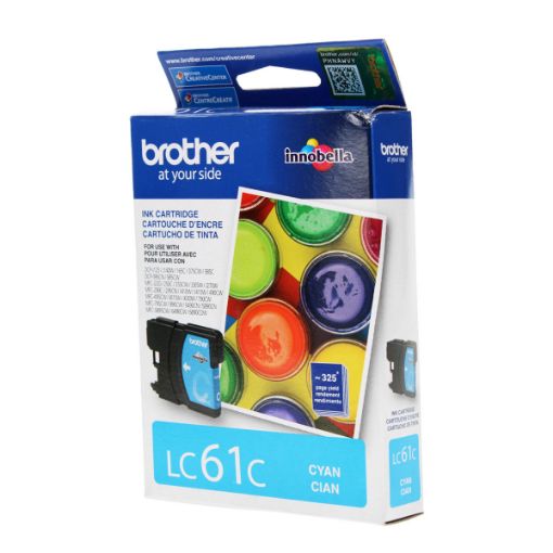 Picture of Brother LC61C Cyan Inkjet Cartridge (325 Yield)