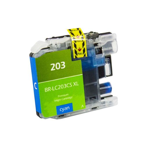 Picture of Compatible LC203C High Yield Cyan Inkjet Cartridge (550 Yield)