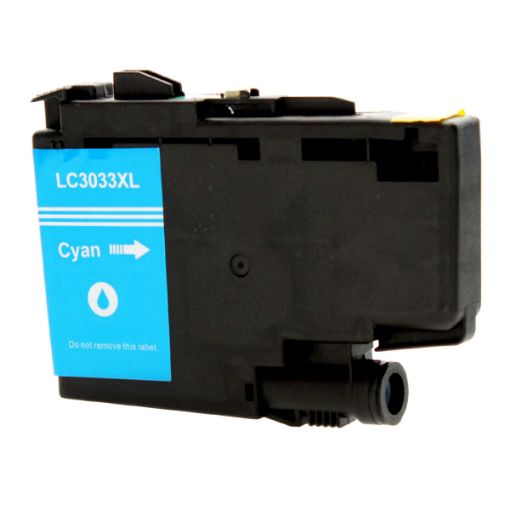 Picture of Compatible LC3033C Super High Yield Cyan Inkjet Cartridge (1500 Yield)