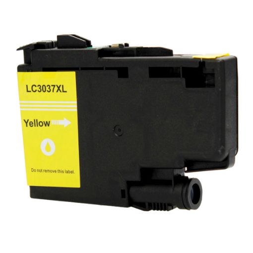 Picture of Compatible LC3037Y Super High Yield Yellow Inkjet Cartridge (1500 Yield)