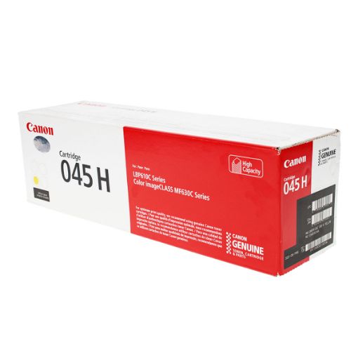 Picture of Canon 1243C001AA (Canon 045HY) High Yield Yellow Toner Cartridge (2200 Yield)