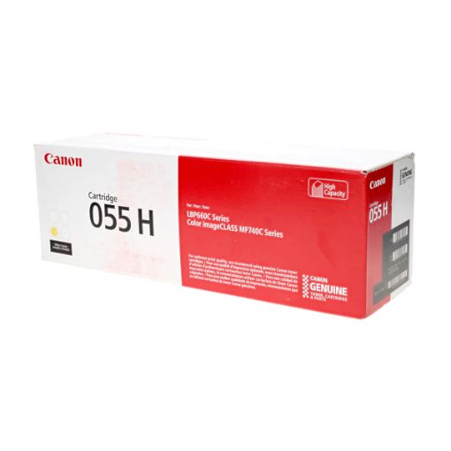 Picture of Canon 3017C001 (Canon 055HY, CRG-055H) High Yield Yellow Toner Cartridge (5900 Yield)