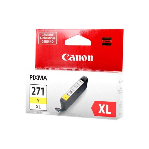 Picture of Canon 0339C001AA (CLI-271XLY) High Yield Yellow Ink Cartridge (300 Yield)