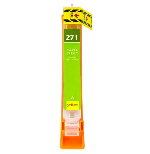 Picture of Compatible 0339C001AA (CLI-271XLY) High Yield Yellow Ink Cartridge (300 Yield)