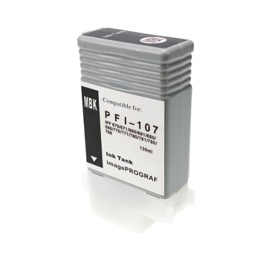 Picture of Remanufactured 6704B001 (PFI-107MBK) Matte Black Ink Cartridge (130 ml)