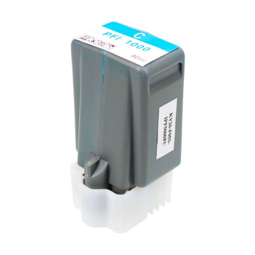 Picture of Remanufactured PFI-1000C (0547C002) Cyan Pigment Ink Cartridge (80 ml)