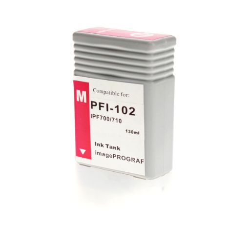 Picture of Remanufactured 0897B001 (PFI-102M) Magenta Inkjet Cartridge (130 Yield)