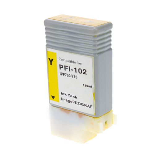 Picture of Remanufactured 0898B001 (PFI-102Y) Yellow Inkjet Cartridge (130 Yield)