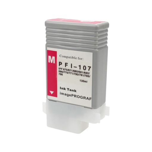 Picture of Compatible 6707B001 (PFI-107M) Magenta Ink Cartridge (130 ml)