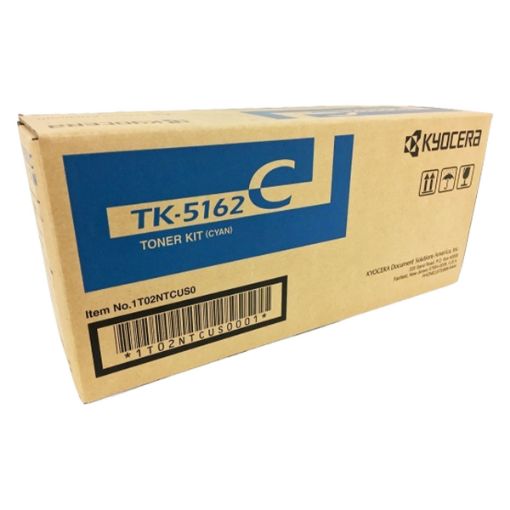 Picture of Kyocera Mita 1T02NTCUS0 (TK-5162C) Cyan Toner Cartridge (12000 Yield)