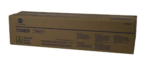 Picture of Konica Minolta A070230 (TN-611Y) Yellow Laser Toner Cartridge (27000 Yield)