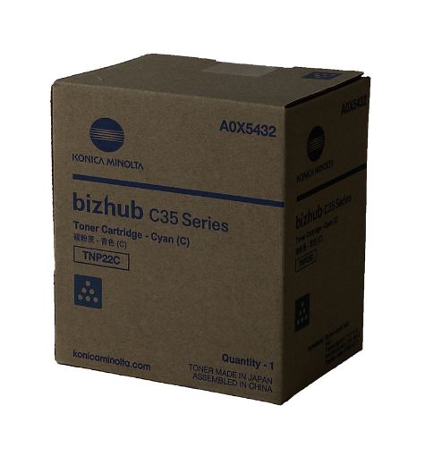 Picture of Konica Minolta A0X5432 Cyan Toner Cartridge (4600 Yield)