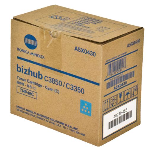 Picture of Konica Minolta A5X0430 (TNP48C) Cyan Toner Cartridge (10000 Yield)