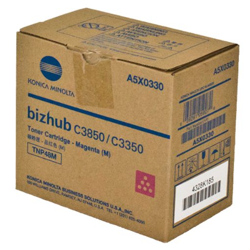 Picture of Konica Minolta A5X0330 (TNP48M) Magenta Toner Cartridge (10000 Yield)