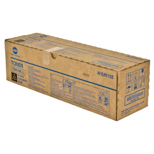 Picture of Konica Minolta A1U9132 (TN-616KL) Black Toner Cartridge (37000 Yield)