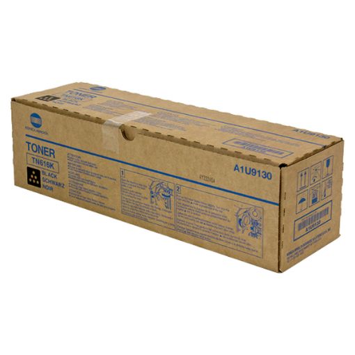 Picture of Konica Minolta A1U9130 (TN-616K) Black Toner Cartridge (41500 Yield)