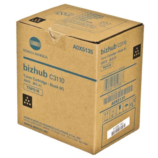 Picture of Konica Minolta A0X5135 (TNP51BK) Black Toner Cartridge (6000 Yield)