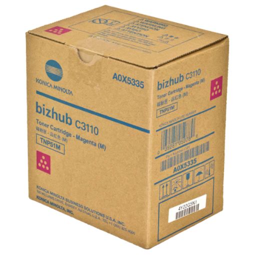Picture of Konica Minolta A0X5335 (TNP51M) Magenta Toner Cartridge (6000 Yield)