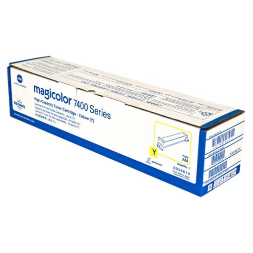 Picture of Konica Minolta 8938-614 Yellow Toner Cartridge (12000 Yield)
