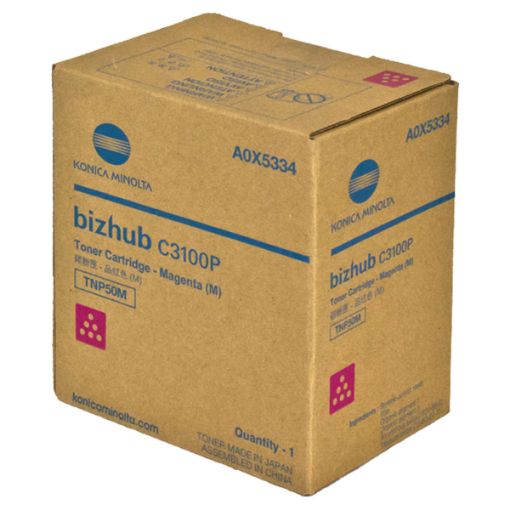 Picture of Konica Minolta A0X5334 (TNP50M) Magenta Toner Cartridge (6000 Yield)
