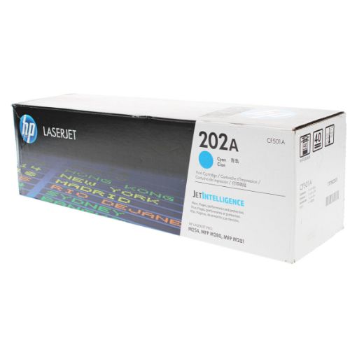 Picture of HP CF501A (HP 202A, Cartridge 054C) Cyan Toner Cartridge (1300 Yield)