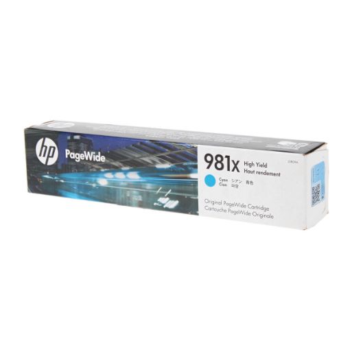 Picture of HP L0R09A (HP 981X) High Yield Cyan Pagewide Inkjet Cartridge (10000 Yield)