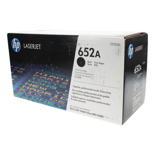 Picture of HP CF320A (HP 652A) Black Toner Cartridge (11500 Yield)