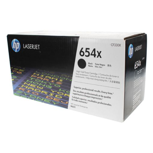 Picture of HP CF330X (HP 654X) High Yield Black Toner Cartridge (20000 Yield)