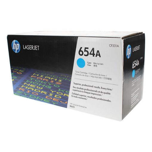 Picture of HP CF331A (HP 654A) Cyan Toner Cartridge (1000 Yield)