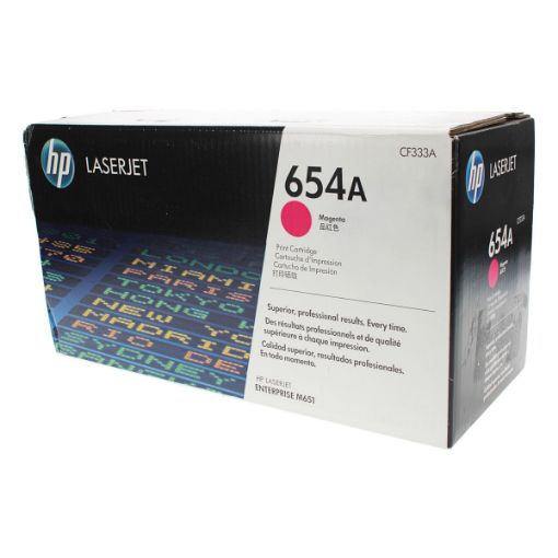 Picture of HP CF333A (HP 654A) Magenta Toner Cartridge (1000 Yield)