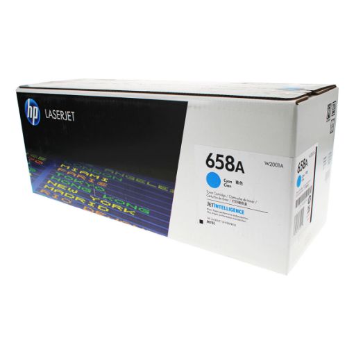 Picture of HP W2001A (HP 658A) Cyan Toner Cartridge (6000 Yield)