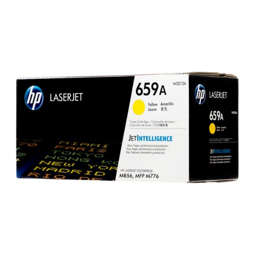 Picture of HP W2012A (HP 659A) Yellow Toner Cartridge (13000 Yield)