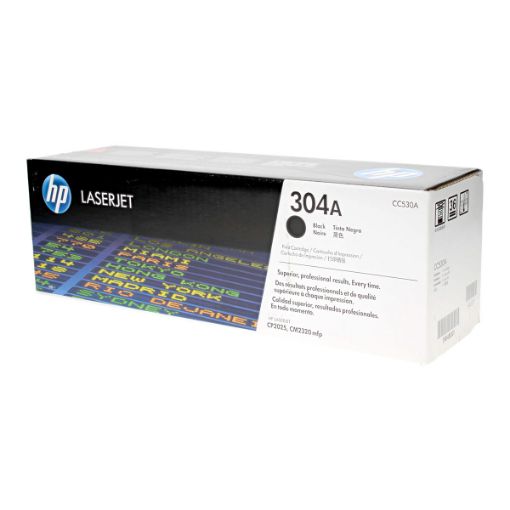 Picture of HP CC530A (HP 304A) Black Toner Cartridge (3500 Yield)