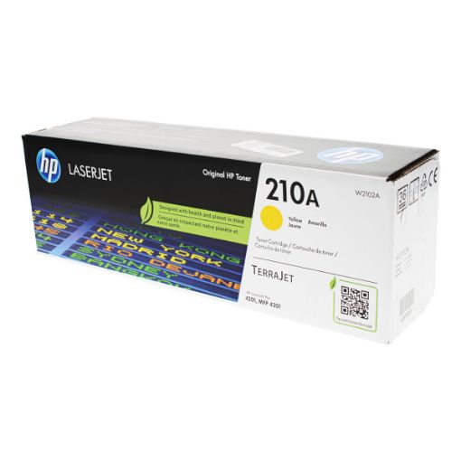 Picture of HP W2102A (HP 210A) Yellow Toner Cartridge (1,800 Yield)