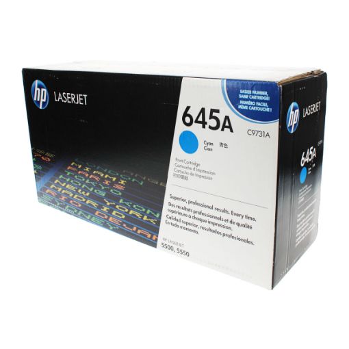 Picture of HP C9731A (HP 645A) Cyan Toner Cartridge (12000 Yield)