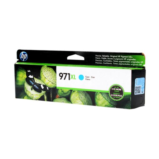 Picture of HP CN626AM (HP 971XL) High Yield Cyan Ink Cartridge (6600 Yield)