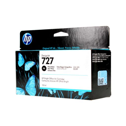 Picture of HP B3P23A (HP 727) Photo Black Ink Cartridge (130 Yield)
