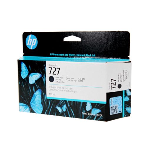 Picture of HP B3P22A (HP 727) Matte Black Inkjet Cartridge (130 Yield)