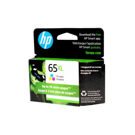 Picture of HP N9K03AN (HP 65XL) High Yield Tri-Color Inkjet Cartridge (300 Yield)