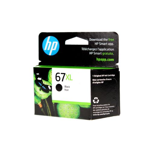 Picture of HP 3YM57AN (HP 67X) Black Inkjet Cartridge (120 Yield)