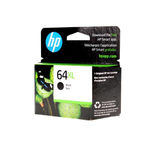 Picture of HP N9J92AN (HP 64XL) High Yield Black Ink Cartridge (450 Yield)