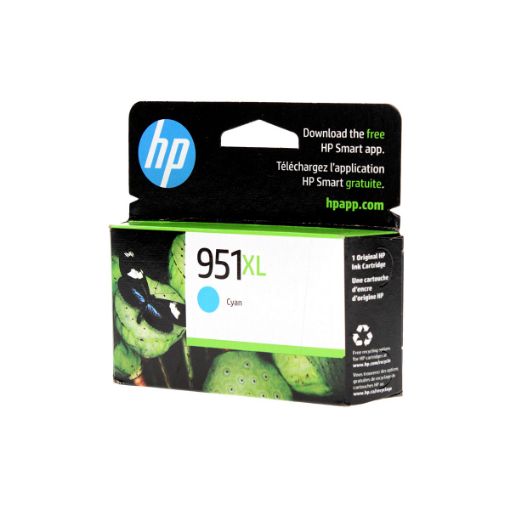 Picture of HP CN046AN (HP 951XL) High Yield Cyan Inkjet Cartridge (1500 Yield)