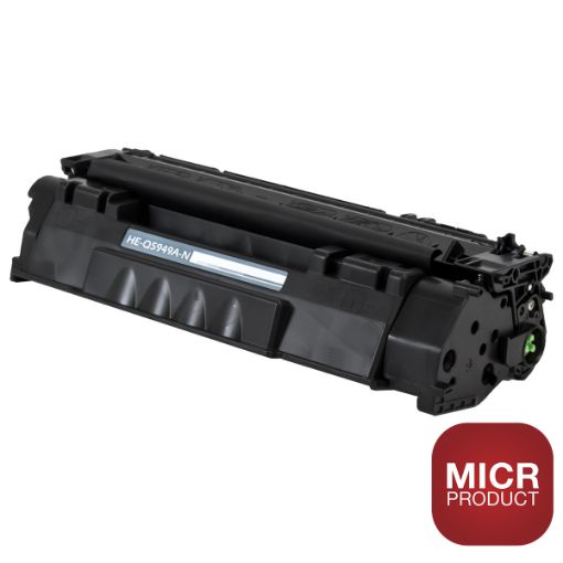 Picture of Compatible MICR Q5949A (HP 49A) Black Toner Cartridge (2500 Yield)