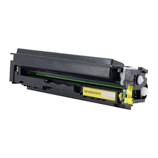 Picture of Compatible W2022X (HP 414X) High Yield Yellow Toner Cartridge (6000 Yield), New Chip