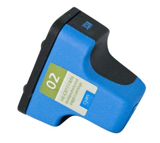 Picture of Remanufactured C8771WN (HP 02) Cyan Inkjet Cartridge (500 Yield)