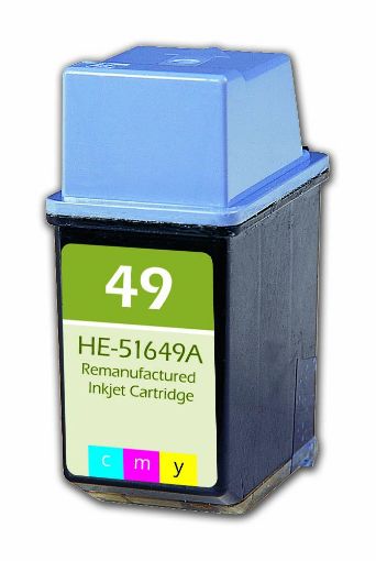 Picture of Remanufactured 51649A (HP 49) Tri-Color Inkjet Cartridge (315 Yield)