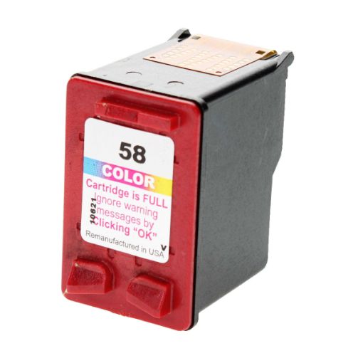 Picture of Remanufactured C6658AN (HP 58) Color Photo Inkjet Cartridge (390 Yield)