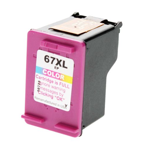 Picture of Remanufactured 3YM58AN (HP 67X) Color Inkjet Cartridge (200 Yield)