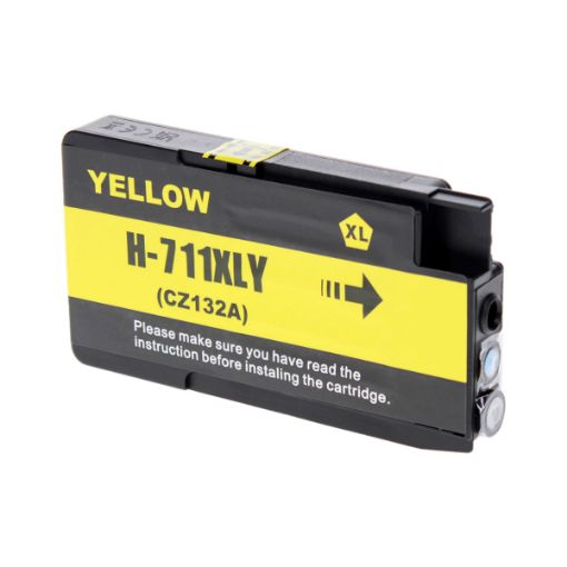 Picture of Remanufactured CZ132A (HP 711A) Yellow Inkjet Cartridge (150 ml)