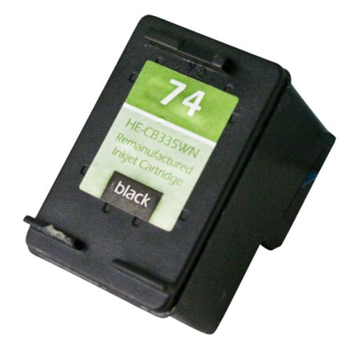 Picture of Remanufactured CB335WN (HP 74) Black Inkjet Cartridge (200 Yield)